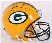 2017 Aaron Rodgers Green Bay Packers Signed Full Size Riddell Helmet (Fanatics)