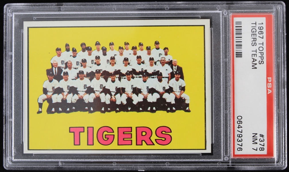 1967 Detroit Tigers Team Topps Trading Card #378 (NM-7)
