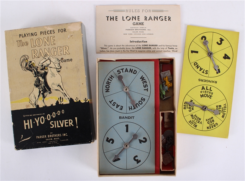 Lot Detail - 1938 The Lone Ranger Game Playing Pieces by Parker ...