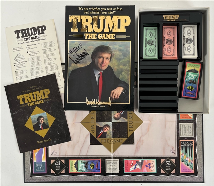 1989 Donald Trump 45th President of the United States Signed Trump The Game (JSA)