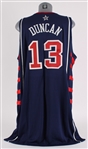 2004 Tim Duncan Team USA Basketball Olympic Road Jersey (MEARS A5)