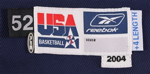 2004 Tim Duncan Team USA Basketball Olympic Road Jersey (MEARS A5)