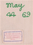 1969 Rudy May California Angels Game Worn Home Jersey (MEARS LOA)