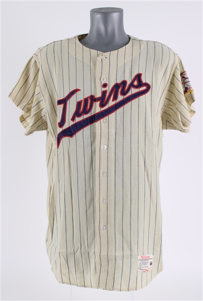 1966 Al Worthington Minnesota Twins Game Worn Home Jersey (MEARS LOA)
