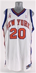 2001-02 Allan Houston New York Knicks Signed Game Worn Home Jersey (MEARS A5/JSA)