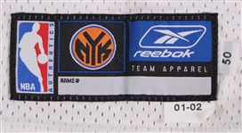 2001-02 Allan Houston New York Knicks Signed Game Worn Home Jersey (MEARS A5/JSA)
