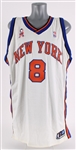 2001-02 Latrell Sprewell New York Knicks Signed Game Worn Home Jersey (MEARS A5/JSA)