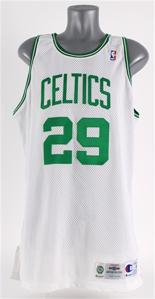 1994-95 Pervis Ellison Boston Celtics Signed Game Worn Home Jersey (MEARS LOA/JSA)
