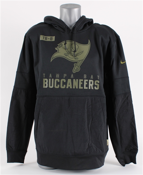 2020 Tom Brady Tampa Bay Buccaneers Salute to Service Hoodie (MEARS LOA) Super Bowl LV Champions Season