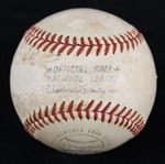 1973 Historically Important Hank Aaron Atlanta Braves Signed Home Run #707 Baseball (MEARS LOA/JSA Full Letter) Only Aaron 700+ HR Ball Currently Available