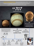 1973 Historically Important Hank Aaron Atlanta Braves Signed Home Run #707 Baseball (MEARS LOA/JSA Full Letter) Only Aaron 700+ HR Ball Currently Available