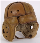1920s Game Used Leather Football Helmet (MEARS LOA)