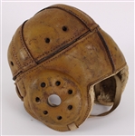1920's Game Used Leather Football Helmet (MEARS LOA)