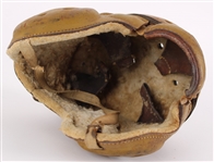 1920's Game Used Leather Football Helmet (MEARS LOA)