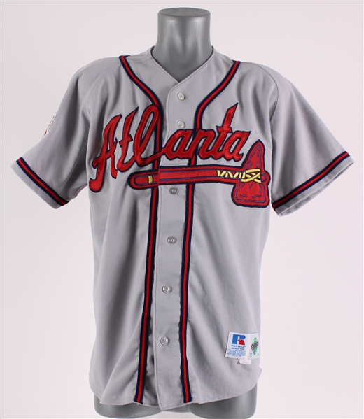 1997 Tom Glavine Atlanta Braves Game Worn Road Jersey (MEARS A5)