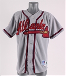 1997 Tom Glavine Atlanta Braves Game Worn Road Jersey (MEARS A5)