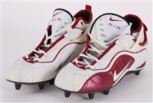 1999 Terrell Owens San Francisco 49ers Game Worn Cleats (MEARS LOA)