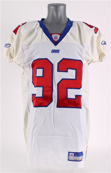 2003 Michael Strahan New York Giants Road Jersey (MEARS A5)