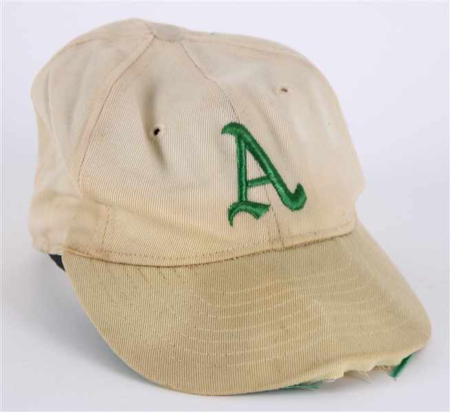 1968-69 Joe DiMaggio Oakland Athletics Game Worn Coaches Cap (MEARS LOA/DiMaggio Family Letter)