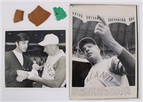 1968-69 Joe DiMaggio Oakland Athletics Game Worn Coaches Cap (MEARS LOA/DiMaggio Family Letter)