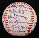 1965 Chicago Cubs Team Signed ONL Giles Baseball w/ 25 Signatures Including Ernie Banks, Ron Santo, Harvey Kuenn & More (JSA)