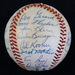 1962 Chicago Cubs Team Signed ONL Giles Baseball w/ 30 Signatures Including Ernie Banks, Ken Hubbs, Lou Brock, Buck O'Neil & More *Full JSA Letter* 