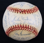1962 Chicago Cubs Team Signed ONL Giles Baseball w/ 30 Signatures Including Ernie Banks, Ken Hubbs, Lou Brock, Buck O'Neil & More *Full JSA Letter* 
