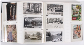 1900's-70's Massive Fishing Postcard Collection - Album of 500