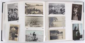 1900's-70's Massive Fishing Postcard Collection - Album of 500