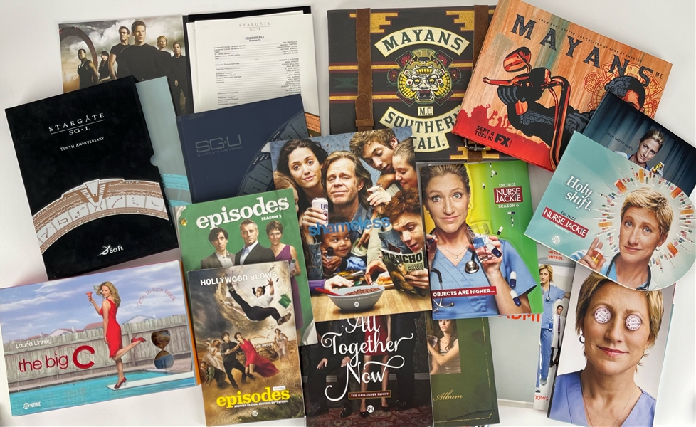2000s Television Media Guide & Press Kit Collection - Lot of 20 w/ Shameless, Mayans MC, Stargate & More