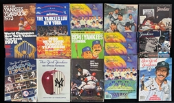 1972-2017 New York Yankees Yearbook Collection - Lot of 25