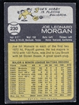 1973 Joe Morgan Cincinnati Reds Topps Trading Card #230
