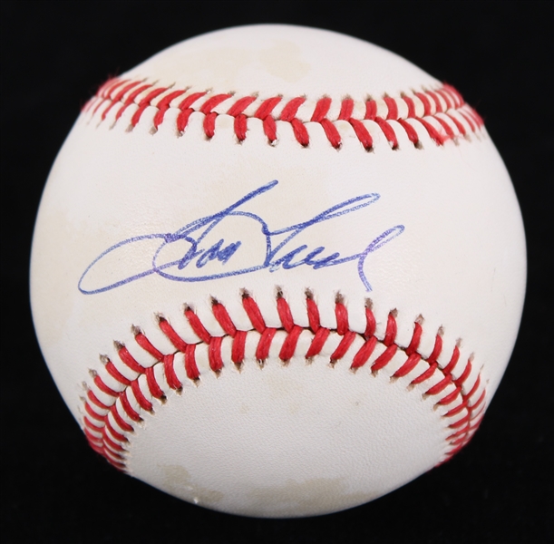 1984-94 Tom Tresh (d.2008) New York Yankees Detroit Tigers Autographed Brown ROALB (JSA)