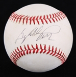 1986-89 Gaylord Perry San Fransisco Giants Cleveland Indians Texas Rangers Signed Giamatti RONLB (JSA)