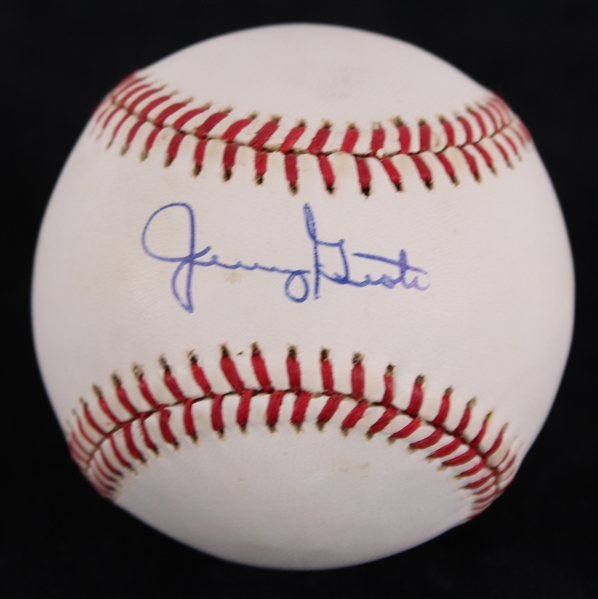 1989-94 Jerry Grote (d.2024) New York Mets Autographed White RONLB (JSA)