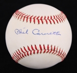 1989-94 Phil Cavaretta (d.2010) Chicago Cubs/White Sox Signed White ROBNL (JSA)