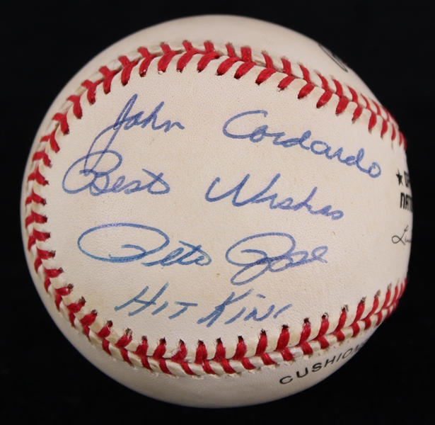 1994-99 Pete Rose Cincinnati Reds Philadelphia Philles Autographed Coleman RONLB (JSA)