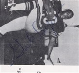 1960's Gale Sayers (d.2020) Chicago Bears Signed Page (JSA)