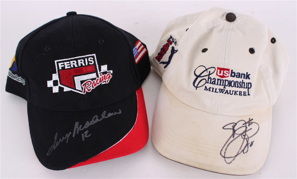 2000s Terry Bradshaw Emmitt Smith Steelers / Cowboys Signed Caps - Lot of 2 (JSA)