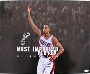2016 CJ McCollum Portland Trail Blazers Signed 16" x 20" Most Improved Player Photo *JSA*