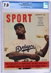 1949 Sport Magazine #v7 #2 Jackie Robinson Brooklyn Dodgers Cover (Jackson Bostwick Collection) (CGC 7.0 Slabbed)