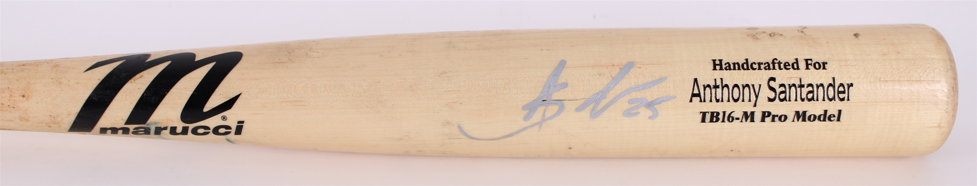 2024 Anthony Santander Baltimore Orioles Signed Marucci Professional Model Game Used Bat (MEARS A10/JSA)