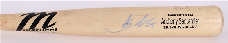 2024 Anthony Santander Baltimore Orioles Signed Marucci Professional Model Game Used Bat (MEARS A10/JSA)