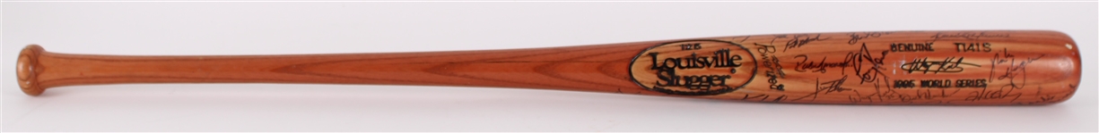 1995 American League Champion Cleveland Indians Team Signed Wayne Kirby Louisville Slugger Professional Model World Series Bat w/ 20+ Signatures (MEARS LOA) *Full JSA Letter*