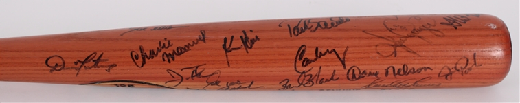 1995 American League Champion Cleveland Indians Team Signed Wayne Kirby Louisville Slugger Professional Model World Series Bat w/ 20+ Signatures (MEARS LOA) *Full JSA Letter*