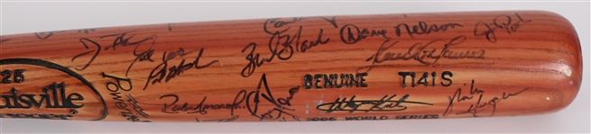 1995 American League Champion Cleveland Indians Team Signed Wayne Kirby Louisville Slugger Professional Model World Series Bat w/ 20+ Signatures (MEARS LOA) *Full JSA Letter*