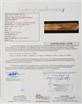 1995 American League Champion Cleveland Indians Team Signed Wayne Kirby Louisville Slugger Professional Model World Series Bat w/ 20+ Signatures (MEARS LOA) *Full JSA Letter*