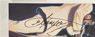 1990's Joe Frazier World Heavyweight Champion Signed 24 x 30 Lithograph (JSA) 182/1000