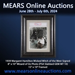 1939 Margaret Hamilton Wicked Witch of the West Signed 8" x 10" Wizard of Oz Photo (PSA Slabbed GEM MT 10) 15" x 19" Framed