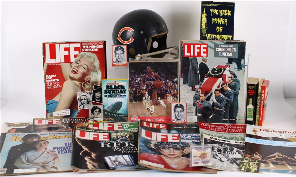 1980s-2000s Baseball Football Basketball Americana Collection - Lot of Thousands w/ Trading Cards, Publications, Signed Items & More 